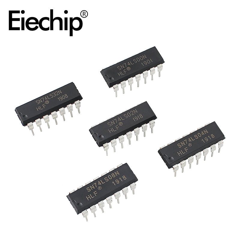 Kit surtido de circuito integrado Logic IC, 74HC00 74LS00 CD4069 DIP, controlador de chip de registro, componente electrónico, chip IC