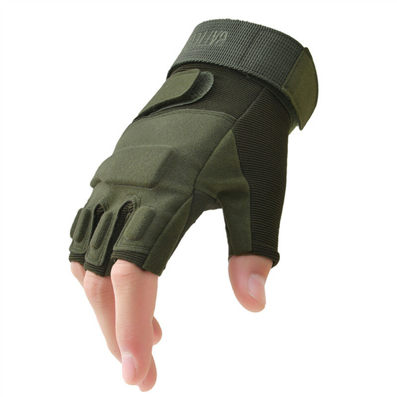 ใหม่กองทัพทหาร Fingerless ยุทธวิธีถุงมือฟิตเนส Gym ผู้ชายผู้หญิง Antiskid Anti-Slip Half Finger ชายถุงมือยุทธวิธี