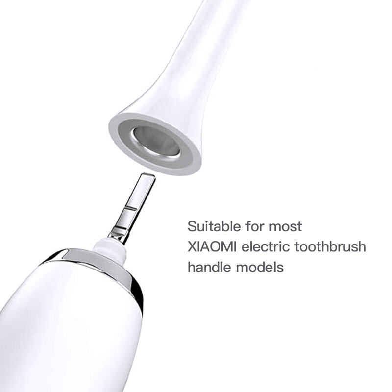 4/10 Buah/Set untuk Xiaomi Mijia T300/T500 Kepala Sikat Pengganti Kepala Sikat Gigi Listrik Melindungi Lembut Nozel DuPont Bulu