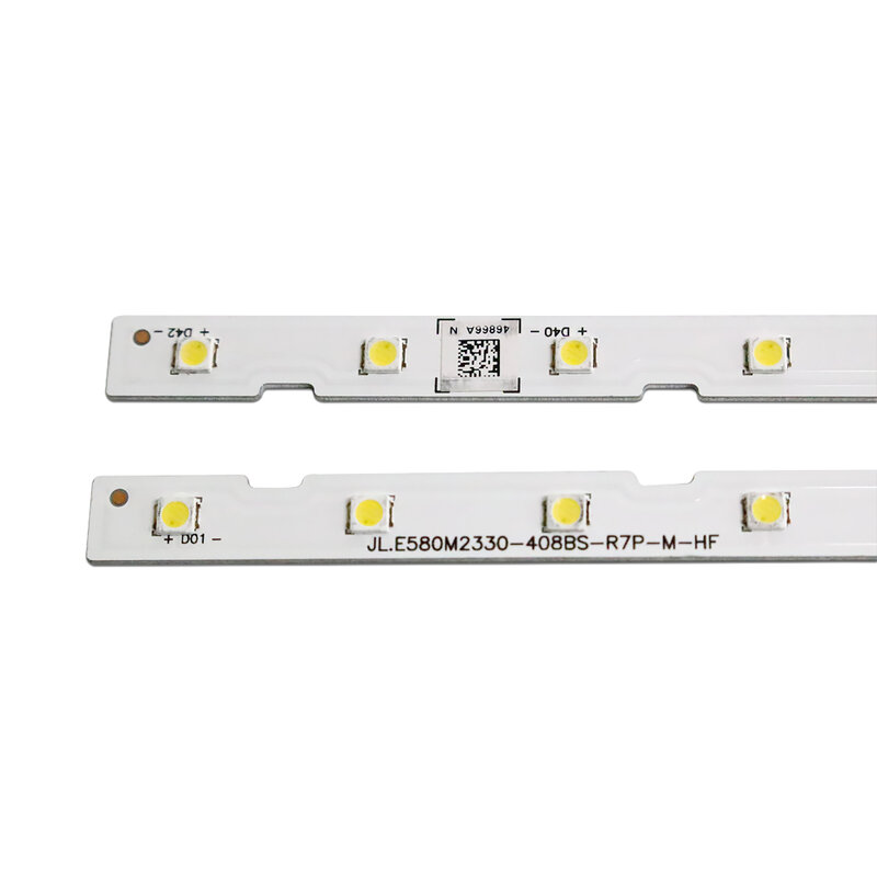 Novo 2 PCS LED bBcklight Strip para Samsung UE58NU7100 UE58RU7100 UN58NU7100 UA58NU7100 LM41-00632A BN96-46866A JL.E580M2330-408BS