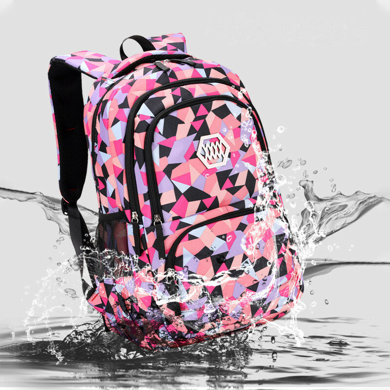 Школьные сумки для девочек-подростков, вместительный рюкзак с принтом для мальчиков, школьный рюкзак, набор