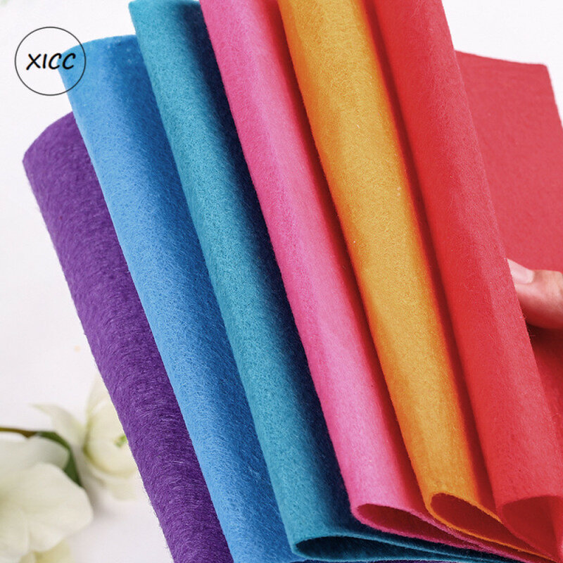 XICC Stock 1mm Handmade Non Woven Felt Fabric Flowers DIY Craft Colorful Toy Dolls Sewing Material Needle Punch Home Decoration