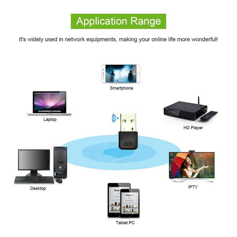 150Mbps Wireless Wifi Adapter RT5370 2.4G Wlan Lan Adapter Compatiable Met Windows Mac Os