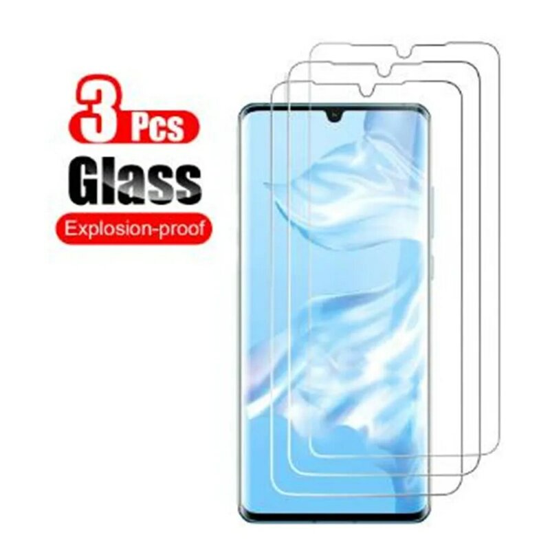 1-3 Stück Schutz glas für Huawei P30 P20 P40 Lite E Displays chutz folie gehärtetes Glas für Huawei Mate 20 p Smart 2020