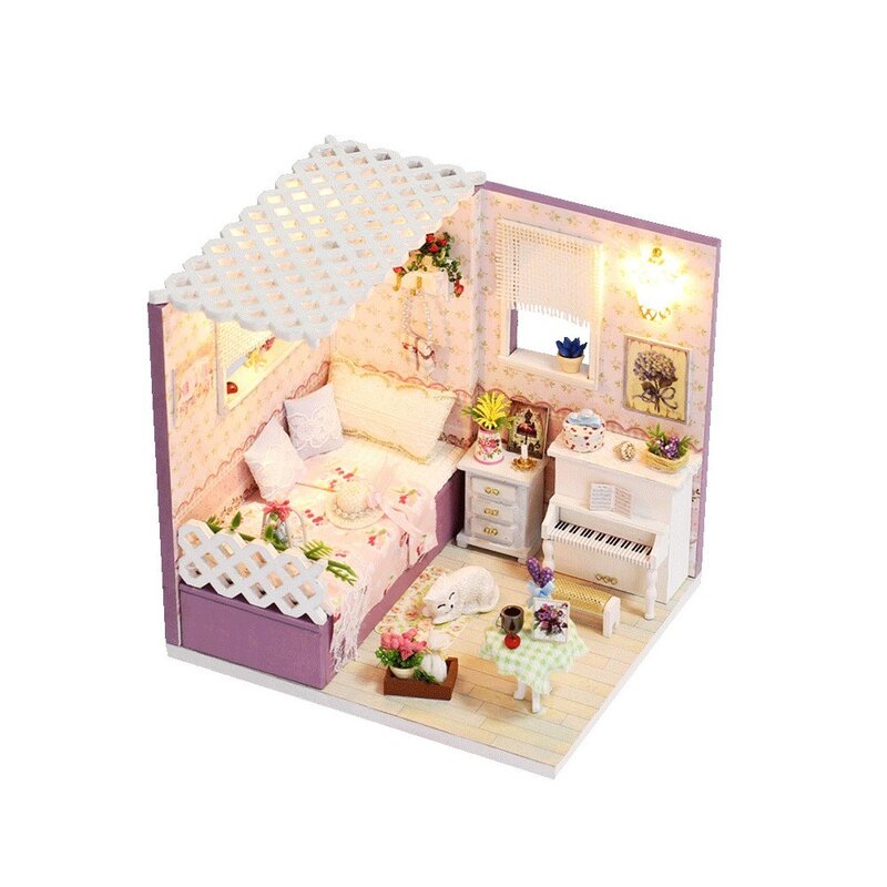 Girls Dream Wooden Pretend Play House Doll Dollhouse Mansion With Furniture Dollhouse Dolls Doll Dollhouse