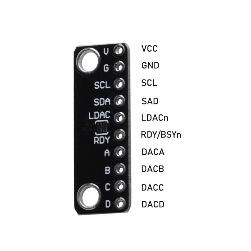 MCP4728 12 Bit 12 Bit I2C Digital al modulo analogico del sensore di Breakoout del convertitore DAC GY-MCP4728 basso consumo energetico FZ3481