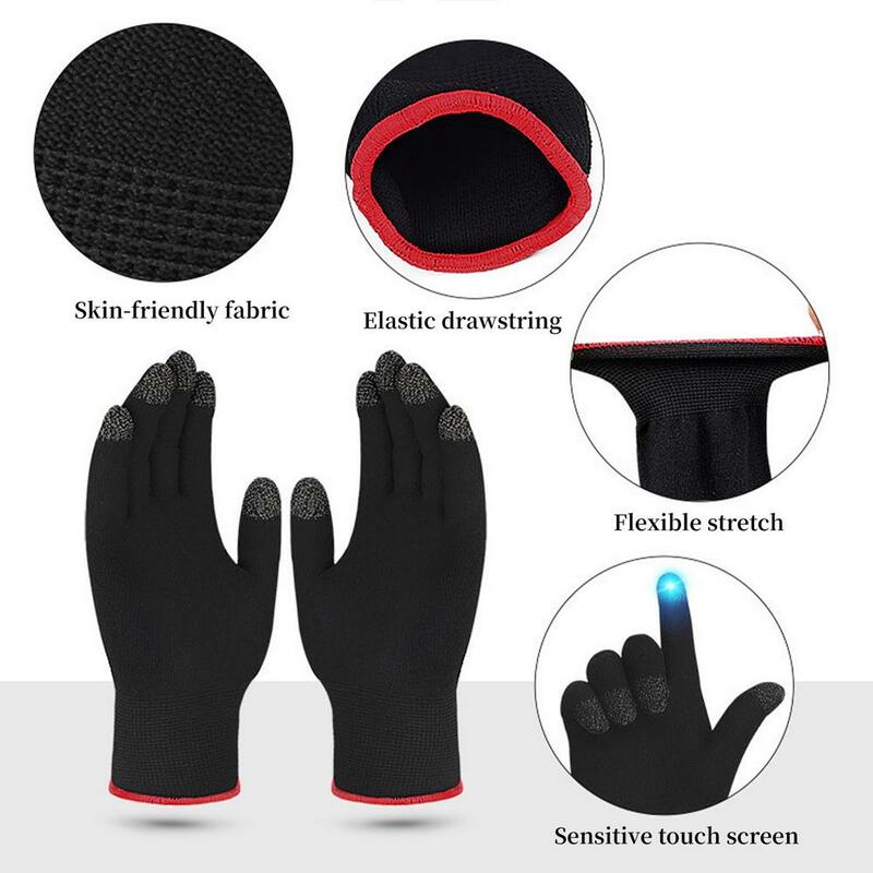 Guantes Unisex transpirables y ultrafinos para videojuegos, protectores de manos con pantalla táctil de 5 dedos para montar en bicicleta, motocicleta y Deportes