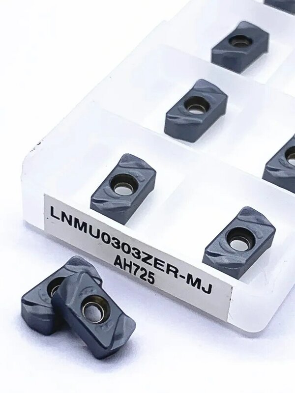 Lnmu0303zer mj ah725 ah130超硬インサートcnc旋盤ツールステンレス鋼および鋼用外部回転ブレードツール