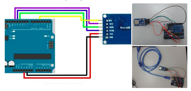 RCmall – Module SPI de lecture et d'écriture de carte SD TF avec puce de convertisseur de niveau pour Arduino, 10 pièces