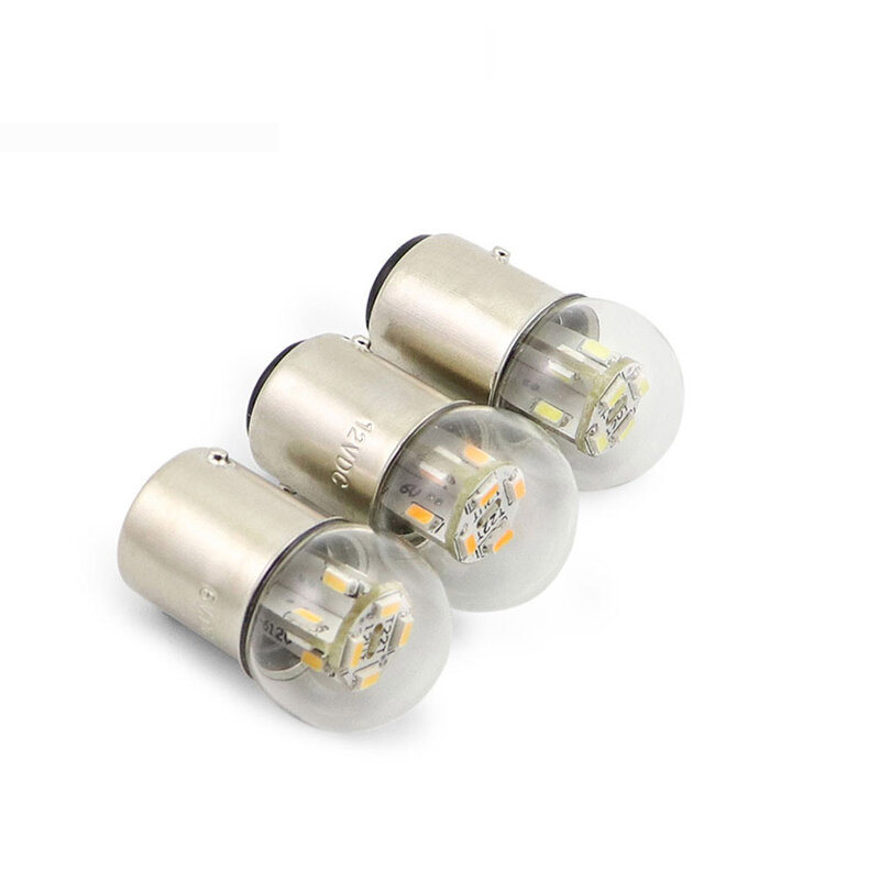 2pcs Motorcycle Led Lights G18 R5w R10W 6V 12v 24V 48V Auto Bulbs Equipment Indicator Smd 3014 chips Signal Lamp