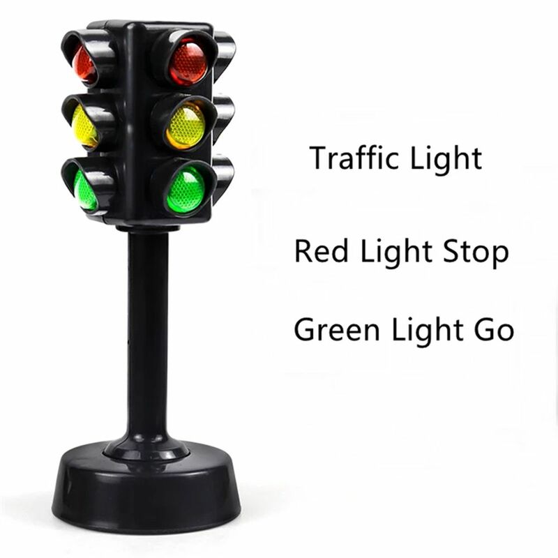 Semáforos de plástico para educação infantil, mini semáforo, modelo de lâmpada de sinal, brinquedos infantis, presentes plásticos, agradável