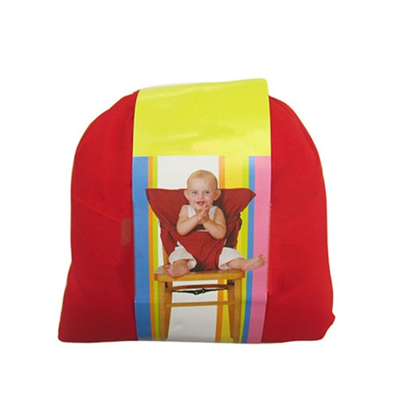 XXFE-silla con arnés de seguridad portátil, accesorio de silla alta portátil de tela fácil y rápida para viaje, se adapta a tu bolsa de mano de viaje