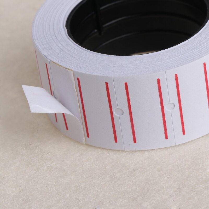 1 rolo (500 etiquetas) branco autoadesivo para etiqueta de preço etiqueta adesiva material de escritório