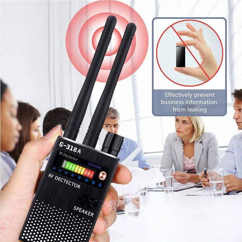 Dual Antenne RF Signal Detektor Für Versteckte Kamera Abhören Drahtlose Audio Bug GPS GSM Gerät Finder Anti-Spy Scanner