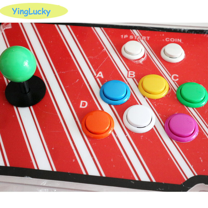 Kit de joystick Arcade DIY, controlador USB Zero Delay, Joystick de bola ovalada Sanwa con botones de 30mm para PC PS3 para juego pandora