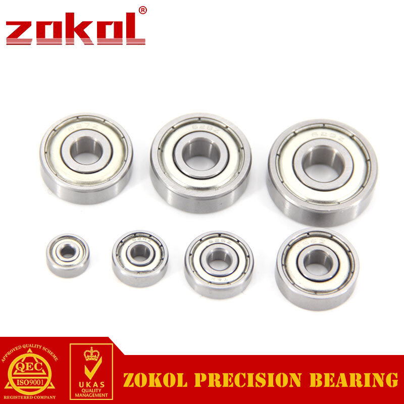 ZOKOL 10/200Pcs Chrome Steel Miniature Bearing  623zz 624zz 625zz 626zz 627z 628zz 629zz 624RS 626-2RS 3D Printer Parts 623RS