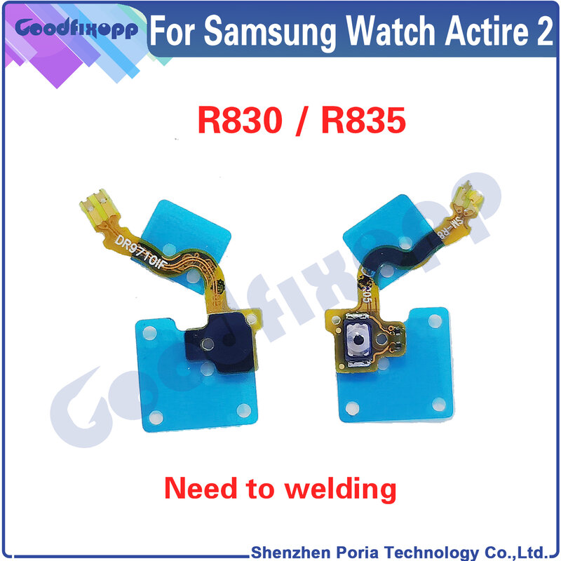 100% ทดสอบ AAA สำหรับ Samsung Galaxy Active 2 R830 R835เปิดปิดสายเคเบิล Flex Flex Cable เปลี่ยนชิ้นส่วน