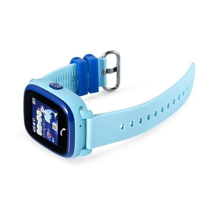 Crianças relógio inteligente com gps carcam gw400s azul