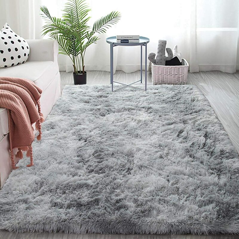 Super miękki dywan Shaggy Puszysty dywan do salonu Nowoczesne puszyste dywaniki do wnętrz Ultra miękkie dywaniki do pokoju dziecięcego Domowy dywan pluszowy