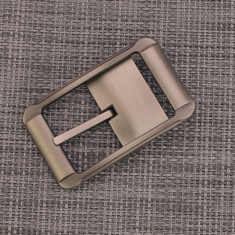 Cinturones de diseño, hebilla de pin gris adecuada para el ancho de 3,3 cm, hebilla de cinturón de moda, solo sin cinturón