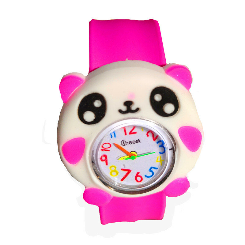Dropshipping do chińskiego narodowego skarbu Panda mozaika kreskówkowa zegarek dla dzieci sport Slapping zabawki zegarki dla dzieci urodziny zegar na prezent