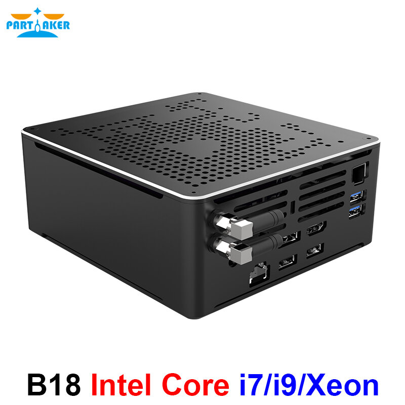 9th Gen Nuc I9-10880H 10980HK 6 Core i5 Mini PC 2 Lan Windows 10 2*DDR4 2*M.2 NVME AC WiFi Gaming Desktop Computer 4K DP HDMI