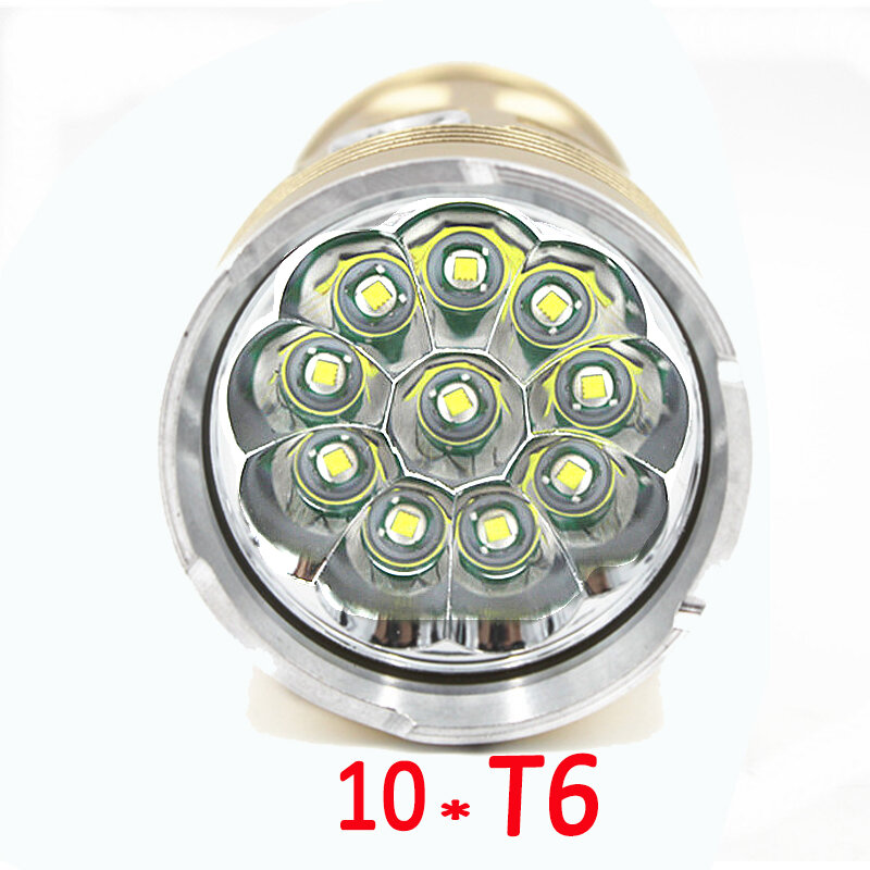 3 режима 10x XM-L T6 светодиодный вспышка светильник 10000LM тактический светодиодный налобный фонарь лампа + 4x 18650 Батарея + Зарядное устройство Ноч...
