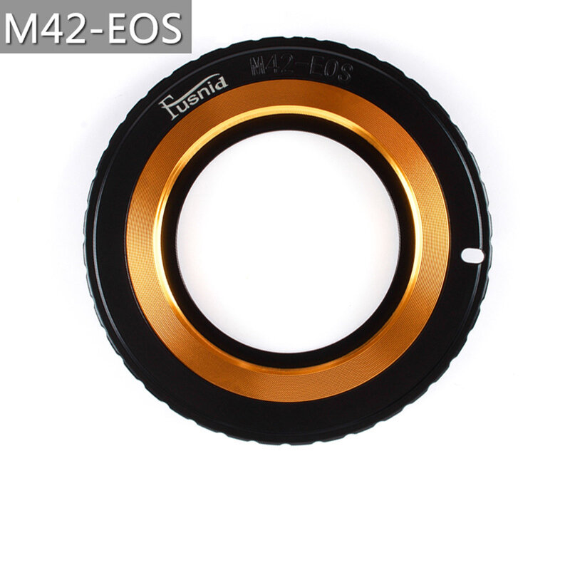 Anillo adaptador de lente de Metal para M42-EOS, anillo de conexión ajustable para lente M42 a Canon EOS EF 5DIII 5DII 5D 6D 7D 60D