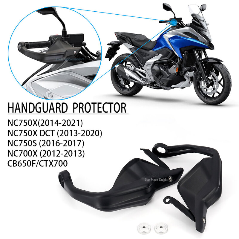 Guardamanos ABS para motocicleta, protectores de manos aptos para Honda NC750X, NC700X, NC750S, CB650F, CTX700, NC 750X2018, 2019, 2020, 2021