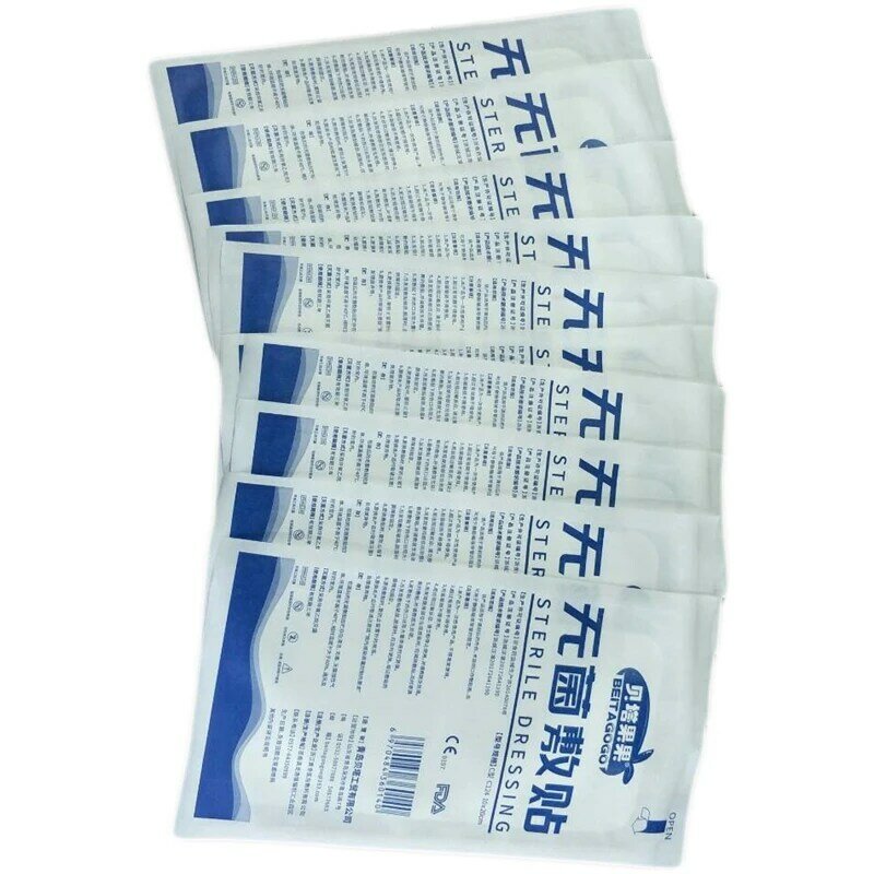 20Pieces 6cmx7cm/7cmx9cm Medical Self-adhesive Non-woven Wound Dressing Large Size Hypoallergenic Band Aid Bandage