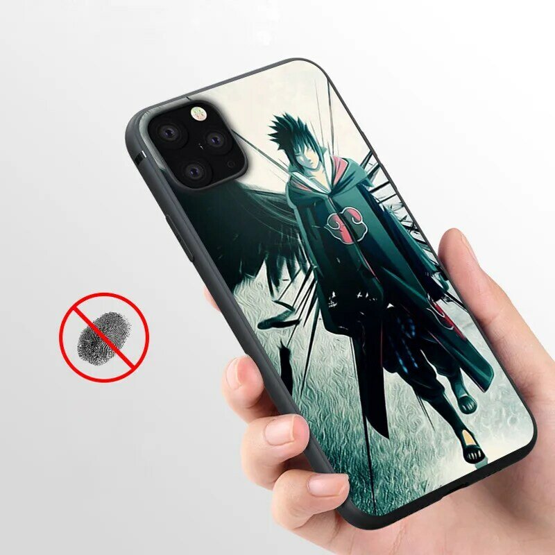 Coque Naruto Akatsuki Sasuke Soft Silicone Phone Case for iPhone 11 Pro Max X 5S 6 6S XR XS Max 7 8 Plus Case Phone Cover