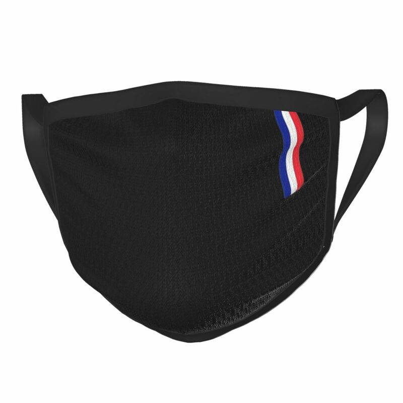 علم فرنسا نهاية قابلة لإعادة الاستخدام قناع الوجه العلم الفرنسية فرنسا العلم مكافحة الضباب قناع غطاء للحماية تنفس الفم دثر
