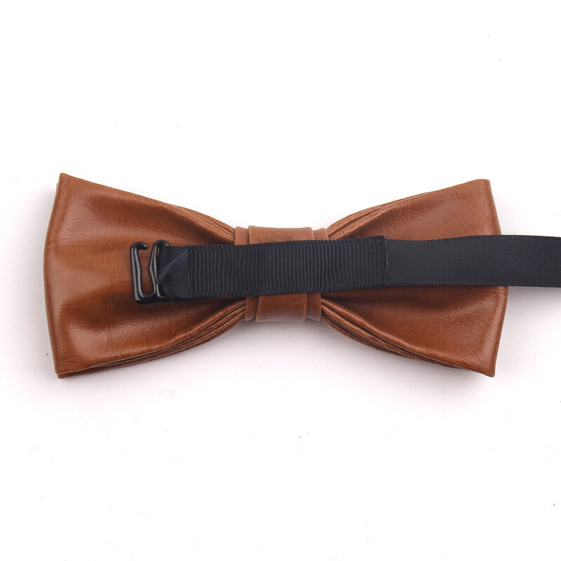 Bow Tie Classic Suits Bowtie For Men Women PU Leather Bow Ties For Wedding Party Cravats Adjustable Casual Bowties Mens Tie