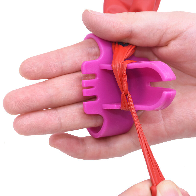 2/5 sztuk balon Knotting narzędzie lateksowe klip balonowy zapięcie łatwo szybkie wiązania plastikowe narzędzia na urodziny ślub akcesoria imprezowe