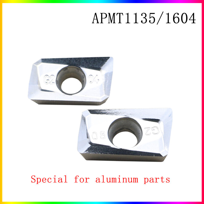APMT1135 APMT1604 Pisau Karbida APMT1135PDER APMT1604PDER Pisau untuk Mengubah Bagian Aluminium, Digunakan untuk BAP300R Grinding Klip