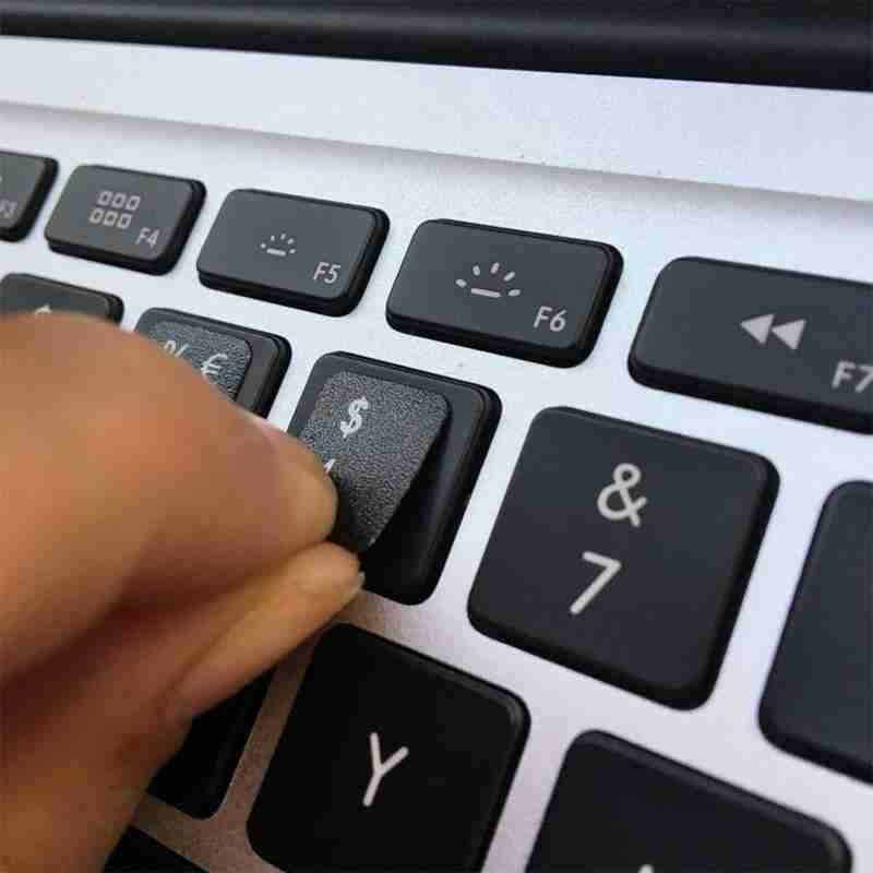PVC Tastatur Aufkleber Wasserdicht Standard Französisch Deutsch Hebräisch Italienischen Koreanische Sprache Computer Tastatur Aufkleber