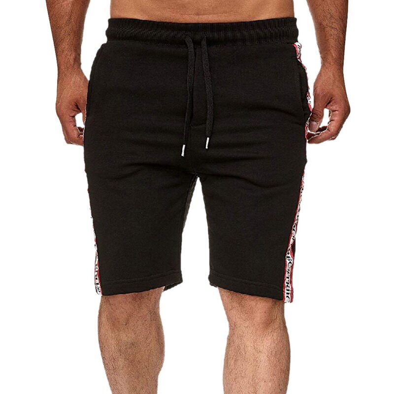 Shujin shorts casuais dos homens de alta qualidade na altura do joelho cintura elástica shorts verão corredores sportwear masculino gymwear shorts com bolsos