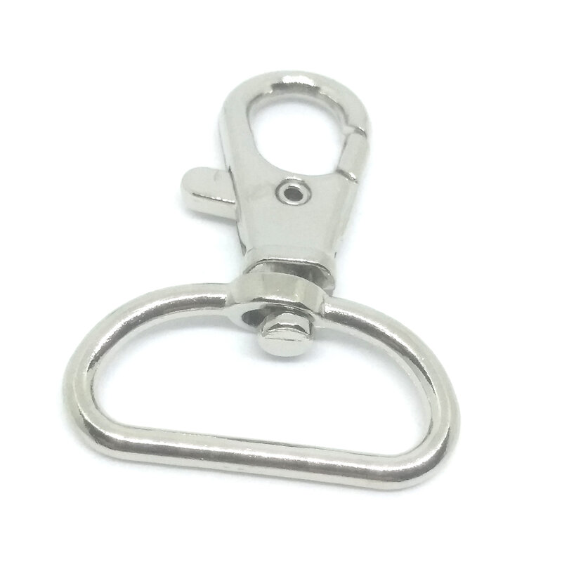 ZENTEII 20PCS Swivel Trigger Dog Buckle KeyRing KeyHooks retaining ring DIY Craft Lobster Clasp 25MM Metal Carabiner Clip