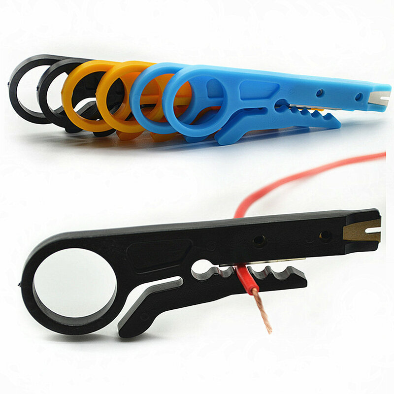 Mini Pelacables portátil, cuchillo, alicates, herramienta de prensado, pelado de cables, cortador de cables, multiherramienta de bolsillo