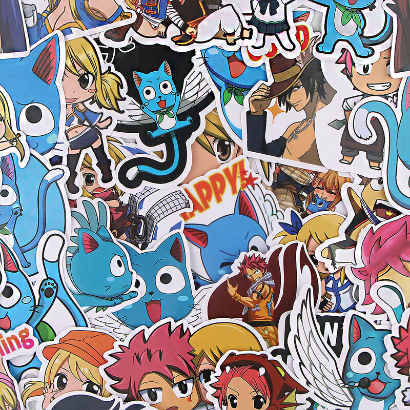 BH1050 Blinghero 37pcs/set Anime Stickers Funny Skateboard Laptop Guitar Waterproof Luggage Graffiti Cute Sticker