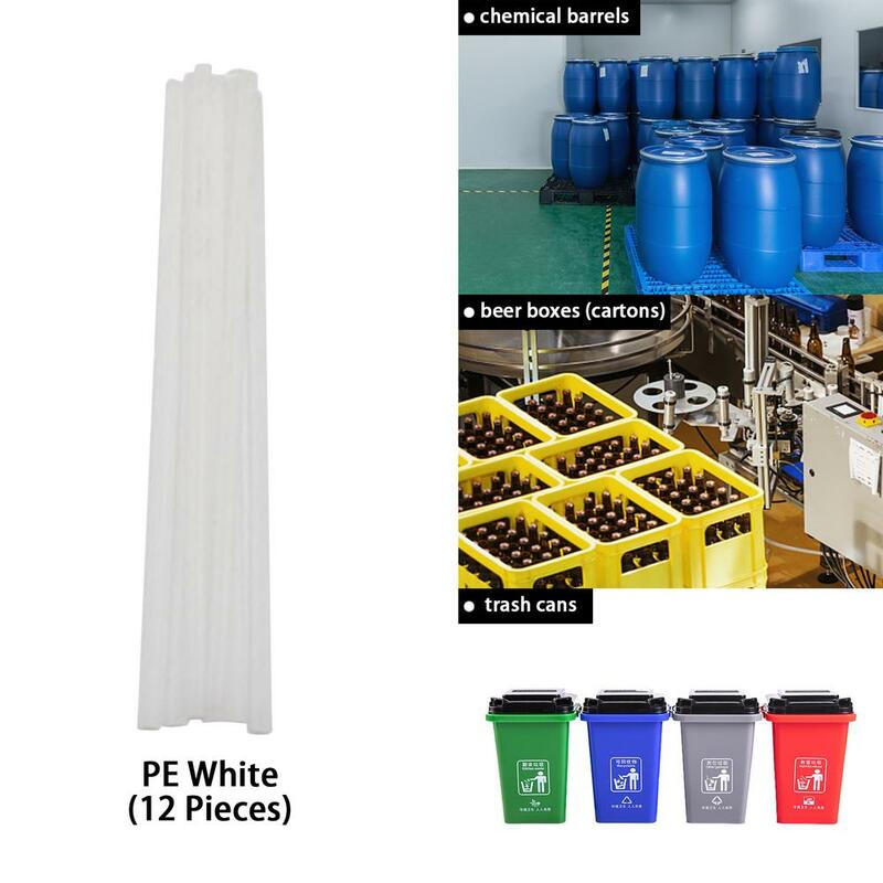 Plastikowe pręty spawalnicze 200mm długość ABS/PP/PVC/PE kije spawalnicze 20*0.5*0.5 Cm dla zgrzewarka do tworzyw sztucznych 50 sztuk pręty spawalnicze
