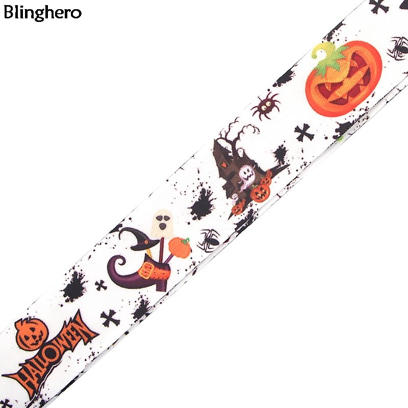 Blinghero Kühlen Halloween Lanyard Für tasten Telefon Kürbis Katze Druck Lanyard Straps ID Karte Halter Hängen Seile für Freunde BH0343