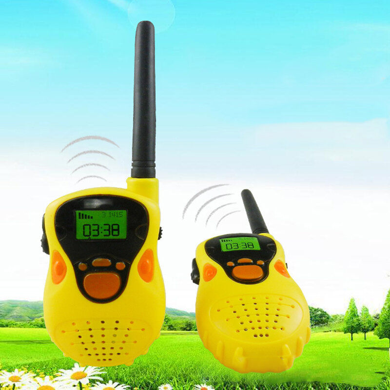 Portátil Mini Walkie Talkie para Crianças, Handheld Interphone Toy, Rádio, Presentes ao ar livre, 2 PCs, 1 Par