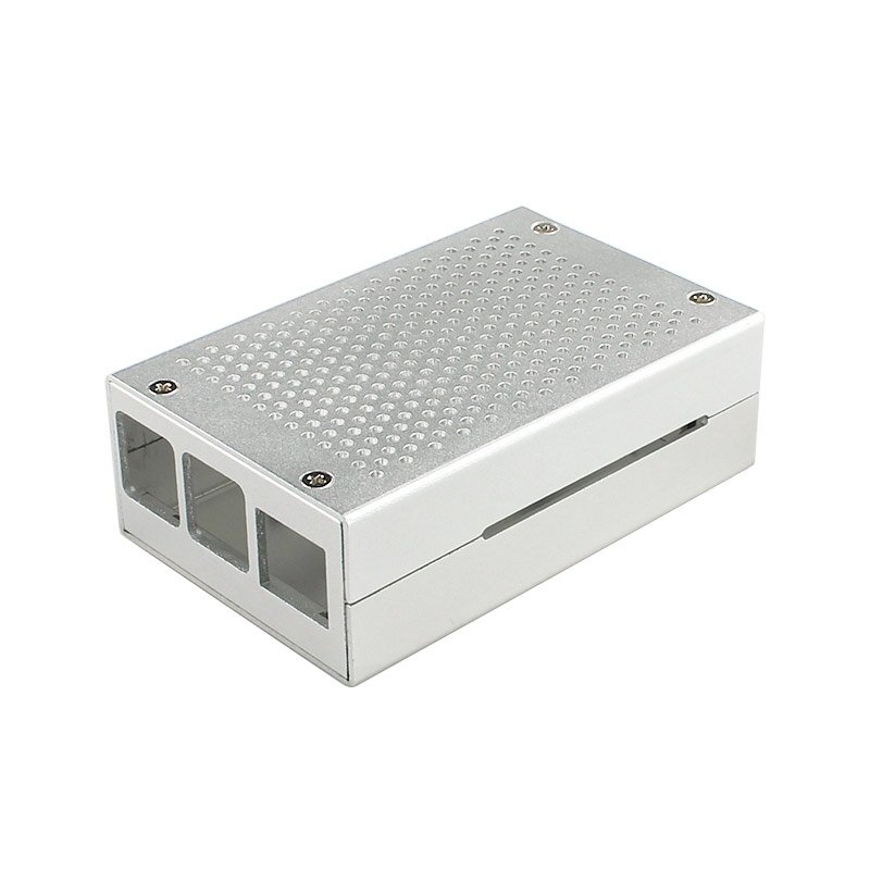 Escudo da liga de alumínio para raspberry pi 4 caso protetor com ventilador refrigeração dissipadores de calor fácil instalar excelente refrigeração