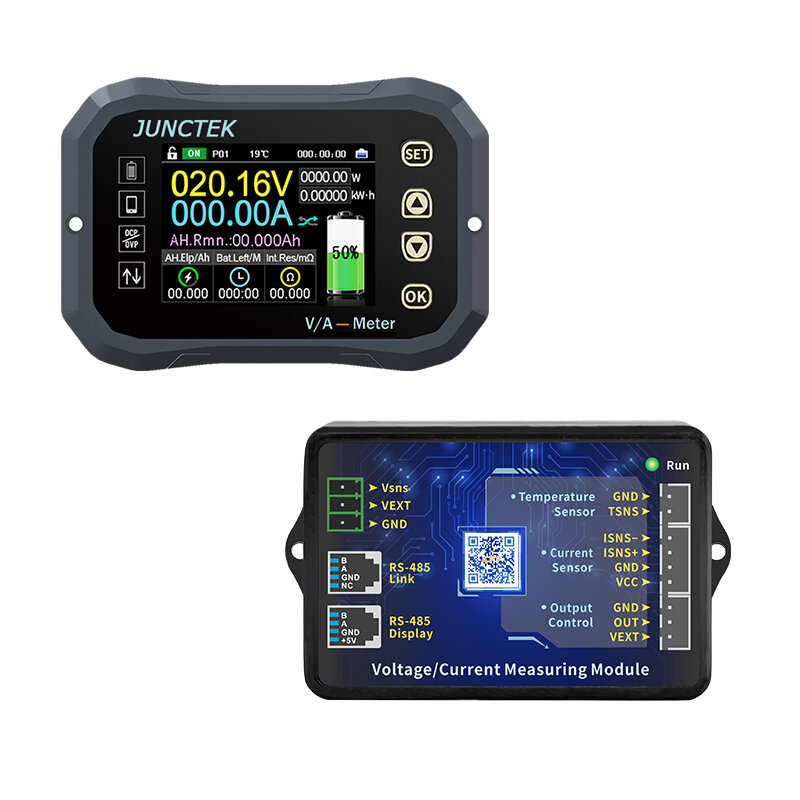 Monitor de batería Bluetooth KG140F DC 0-120V 100A 400A, probador de batería, medidor de corriente de voltaje VA, indicador de capacidad