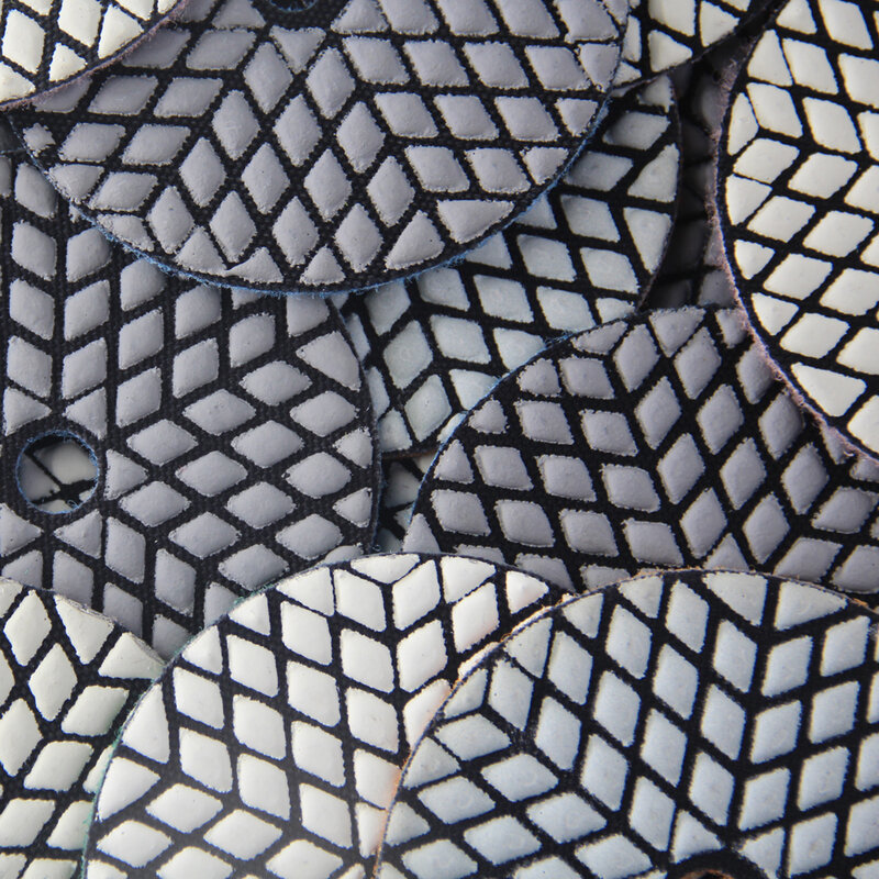 100MM 다이아몬드 드라이 폴리싱 패드 4 "화강암 대리석 콘크리트 바닥 연마 그릿 50-3000 #