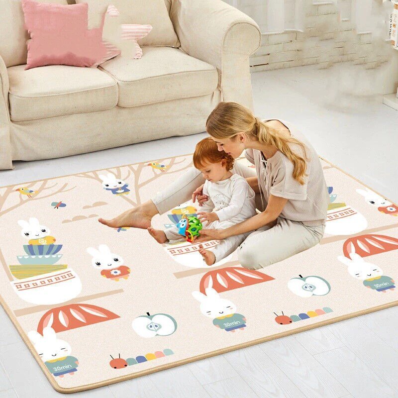 Tappetino da gioco per bambini impermeabile XPE tappetino da gioco morbido tappeto strisciante pieghevole tappeto per attività di gioco per bambini coperta pieghevole giocattoli educativi