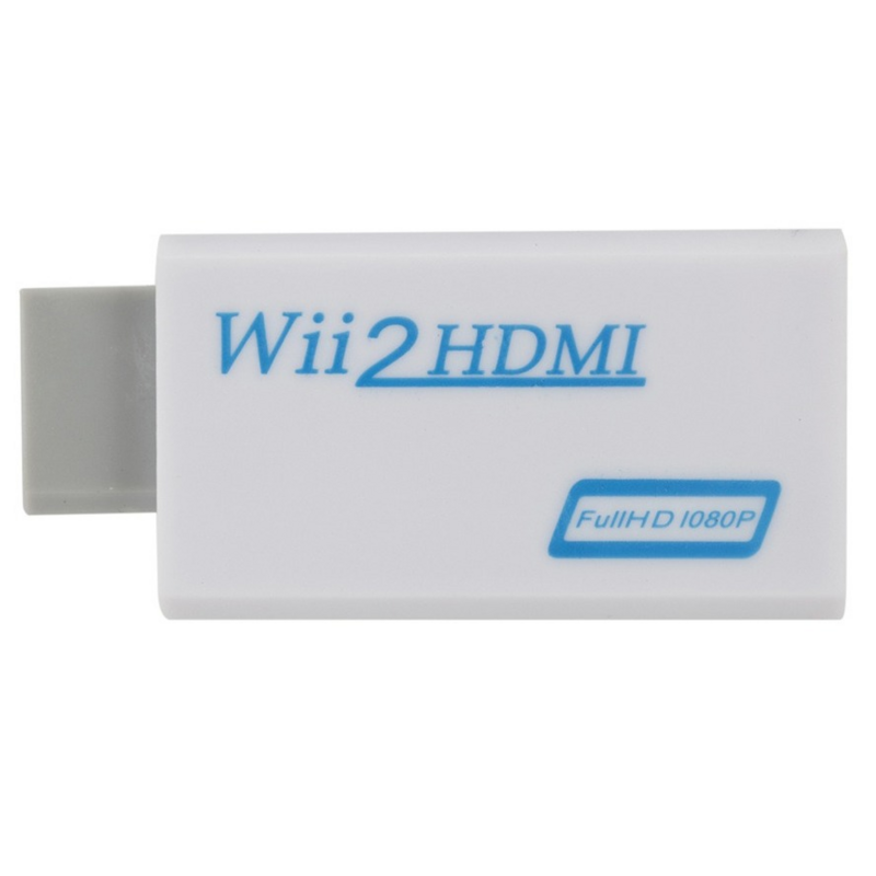 WVVMVV-Adaptador convertidor HD 1080P compatible con Wii a HDMI, Cable de Audio y vídeo Full HD 720P 1080P 3,5mm para PC, pantalla de Monitor HDTV