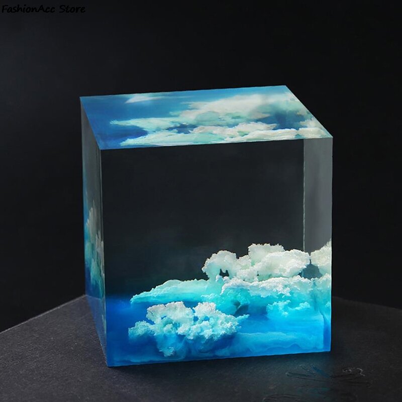 Relleno de nube blanca hecho a mano, accesorios de joyería epoxi de cristal, Nube de imitación, barro, 80g por bolsa
