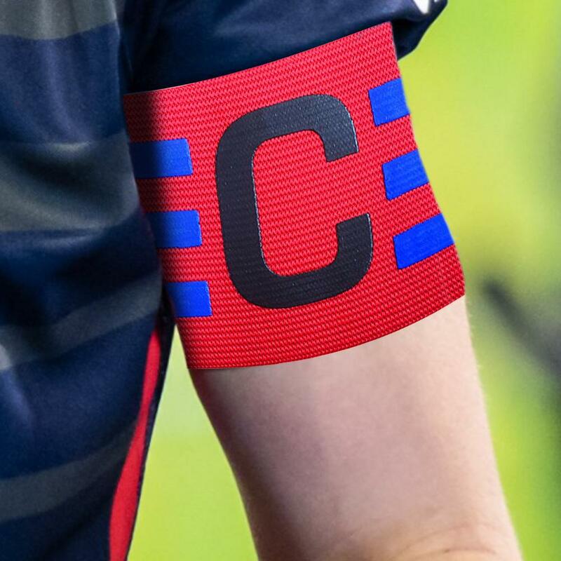 Fascia da braccio da calcio professionale in Nylon regolabile da 1 pezzo fascia da braccio da calcio per fascia da braccio da capitano